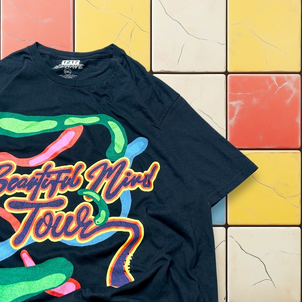Y2K Rod Wave Beautiful Mind Tour Black Band Tee Mens 2XL Concert Music Merch Rap - Picture 12 of 14
